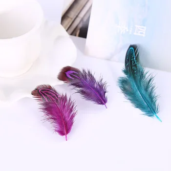 4-8cm Rara Preciosa DIY Festa de Casamento Decorativos Multi-cor Faisão pluma Pluma Natural Penas para Decoração de Casa 50Pcs