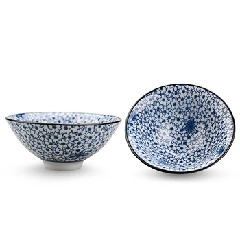 Azul-e-branco de cerâmica de xícara de porcelana xícara de chá de família kung fu chinês copa xícara de chá de conjunto de 6 mini copos