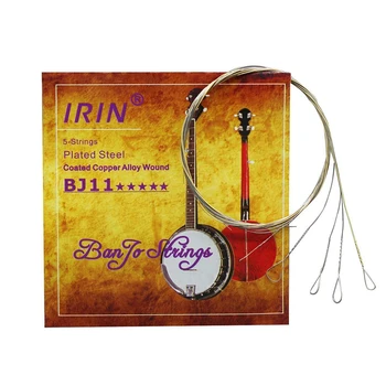 IRIN 5Pcs/Set BJ11 Banjo Cadeia de Aço Inoxidável Revestidos de Ligas de Cobre Ferida (.009-.020)