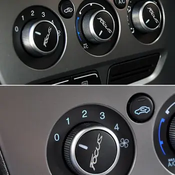 3Pcs Condicionador de Ar do Carro do Calefator do Botão de Controlo Tampa do Interruptor de Decoração para Ford Focus