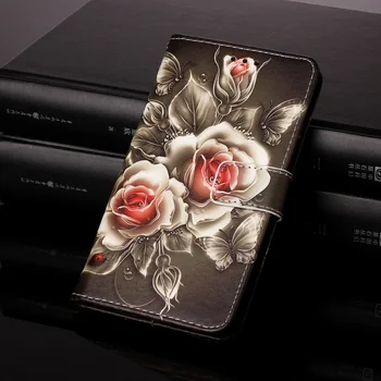 Colorido Pintado Capa em Couro Para Samsung Galaxy A12 5G Magnético Stand Casos Para GalaxyA12 Cartão de Bolso capa Protetora Flip