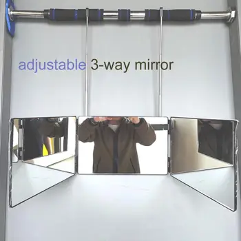 3-Forma Um Espelho de 360 graus de Ângulo de Fase Praticando Truques de Espelho Para o Banho de Corte do Cabelo E Estilo DIY Fazer Até Acessórios