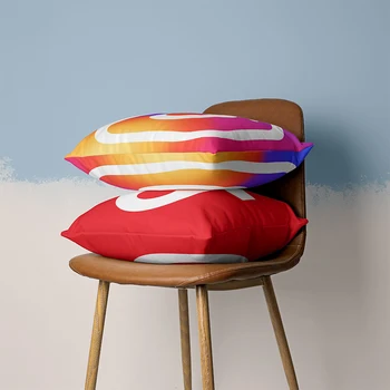 Engraçado Logotipo Da App Bonito Fronha Sofá Cadeira Capa De Almofada Facebook Youtube, Instagram Festa De Casamento Decoração Jogar Fronhas