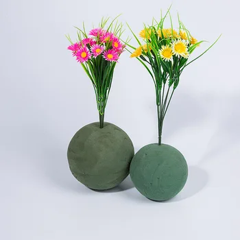 1PC Rodada Floral Bloco de Espuma de Flor de Isopor Tijolos DIY Casamento Florista Flores, Arranjo de Suprimentos para a Decoração Home