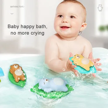 Desenhos animados Banheira Brinquedos de Crianças Jogar Água Banho do Bebê de Urso de Brinquedo Banho de Banheira Brinquedos para Crianças de Natação casa de Banho de Brinquedos para as Crianças