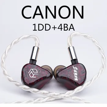Yanyin Canon 1DD+4BA Híbrido 3 Interruptor Personalizado Aparelhagem hi-fi de Alta-End Monitor de Estúdio 2pinos de 0,78 mm Audiófilo Músico Fones de ouvido Fones de ouvido