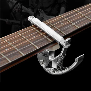 Alice A007B de Metal Cromado de Lã Pad Acústico de Violão Clássico Capo Chave Grampo Alterar Universal para o Acústico/Guitarra Clássica
