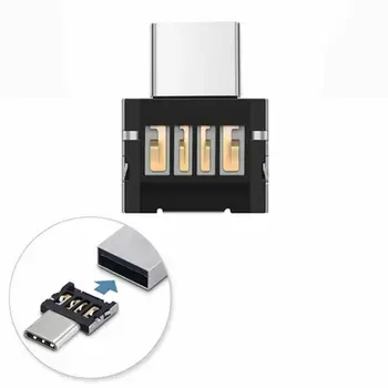 1pcs MINI-USB-C 3.1 Tipo C Macho para USB Fêmea Adaptador OTG Conversor de Resistência Tala de Arame Soldada Tipo Para o Telefone Tablet