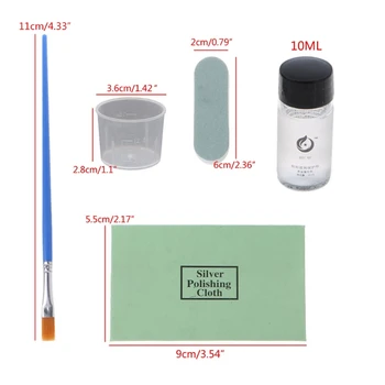 13MC Anti-Mancha Clara de Proteção Nano Revestimento de Jóias de Limpeza polonês-cimento sobre para para para Alergias e Pele Sensível