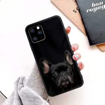 French Bulldog Black Silicone Cell Phone Case For Huawei P9 P10 P20 P30 P40 Lite Pro P Smart 2019 2020 Cover