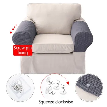 1 Par de braço Removível capas para sofá Braço estendido Sofá Sofá Cadeira Protetor Poltrona de Cobre de Braço de sofá cobre para a sala de