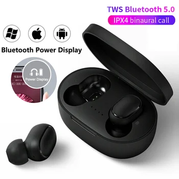 A6S PRO TWS Fone de ouvido Bluetooth sem Fio do Fone de ouvido Fone de ouvido Estéreo Mini Fones de ouvido com Cancelamento de Ruído para Xiaomi IPhone Huawei, Samsung