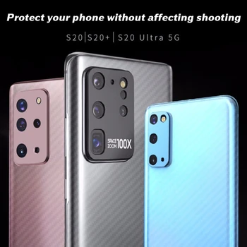 2 em 1 Para Samsung Galaxy S21 Ultra Nota 20 Ultra S21 + Fibra de Carbono Pele Protetor de Tela Adesivos + Liga de Alumínio Lente da Câmera