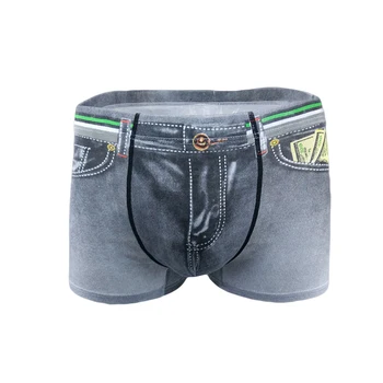 Impressos em 3D Cuecas para o sexo Masculino de Algodão Inferior Homens Respirável roupa interior Elástico na Cintura Boxer Shorts Sexy Pantis
