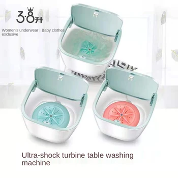 Portátil, Máquina de Lavar roupa Rotação ultra-Sônica de Turbinas a máquina de lavar USB Lavadoras de Roupa Clothess Mini águas de Lavagem de Máquinas Balde HA-Vida