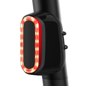 Bicicleta Inteligente de Detecção de Freio Lanternas Recarregáveis USB Multifuncional Luz ao ar livre da Noite de Ciclismo Ferramenta Luzes de Advertência