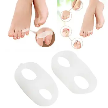 2PCS/Set Correção do Hálux Valgo Separador de Gel de Silicone de Dedo do pé de Separação do Dedo Grande do pé dedo Mindinho Polegar Almofada Para os Pés de Cuidados de Acessórios