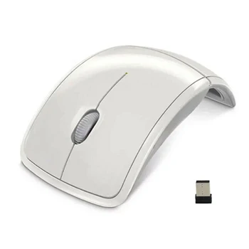 Ultrathin 2.4 GHz Dobrável sem Fio Arc Mouse Óptico de Ratos com Mini Receptor USB para o painel de PC Laptop Notebook Computador SGA998
