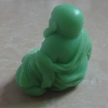 3D Buda Vela do Molde de Sabão Molde Buda Maitreya Moldes de Silicone para Fazer Vela