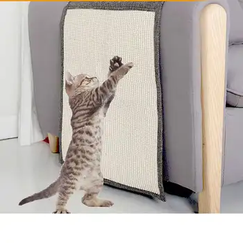 Dobrável Gato Coçar Pós Tapete Natural De Sisal Móveis Arranhão De Gato Scratcher Sofá Sofá Protetores Lavável Coçar Conselho