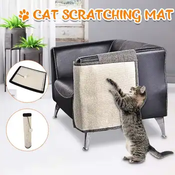 Dobrável Gato Coçar Pós Tapete Natural De Sisal Móveis Arranhão De Gato Scratcher Sofá Sofá Protetores Lavável Coçar Conselho
