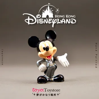 12PCS 7cm Requintado material sólido Disney Mickey mouse lugar Ocidental de Casamento Vestido de Terno Smoking modelagem de boneca modelo