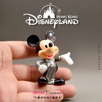 12PCS 7cm Requintado material sólido Disney Mickey mouse lugar Ocidental de Casamento Vestido de Terno Smoking modelagem de boneca modelo