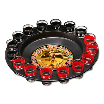 Tiros de Vidro de Roleta de Jogo de Beber Conjunto com 16 Tiros de Óculos de Adultos Partido Jogos J8