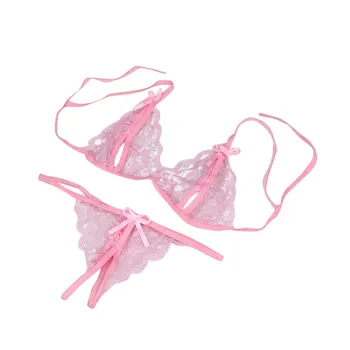 Mulheres Senhora Sexy Lingerie em Renda Underwear, Sleepwear G-string Lingerie Sexy Biquini Maiô Nude Mini Micro Biquinis 2021