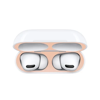 Poeira do Metal Protetor adesivo Para o Ar vagens pro Fone de ouvido Caso Protetor Adesivo Protetor da Pele para a Apple pro ar 3 fone de ouvido Acess