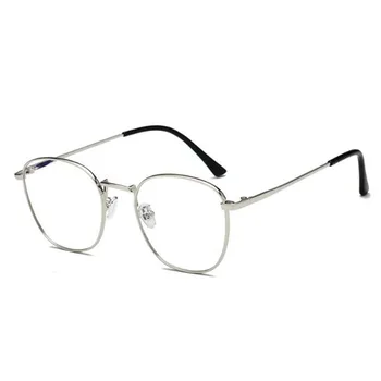 -1 -1.5 -2 -2.5 -3 -3.5 Para -6.0 Metal Miopia Óculos Mulheres Homens Retro Rodada Quadro De Praça Alunos Miopia Óculos