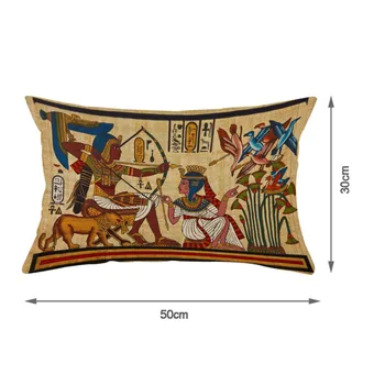 O Egito antigo Personagem de Capa de Almofada de Poliéster Faraós Egípcios Cleópatra Ramsés II fronha Casa Sofá do Carro Decorativa