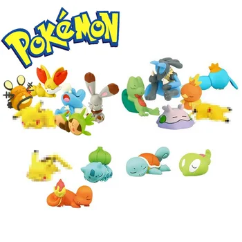 3 Estilos de Pokemon Dormir Boneca Goodnight Pokemon Pikachu, Charmander Squirtle Bulbasaur Enfeite Brinquedo de Presente para a Menina