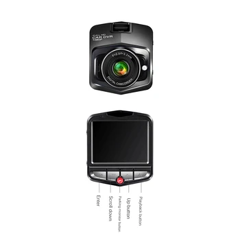 2021 Novo 2.4 Polegadas Carro Traço Cam Auto Mini DVR da Câmera do Carro de HD 1080P Dashcam Vídeo do Ciclo de Secretário de Visão Noturna de Cinzas Gravador de Câmera