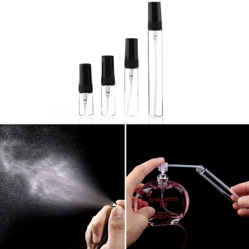 Spray Frasco 2ml 3ml 5ml 10ml Vazio Frascos de Perfume Reutilizável Névoa Bomba Perfume Vaporizador Acessórios de Viagem