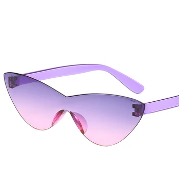Claro que Uma peça de Óculos estilo Olho de Gato Driver de Óculos de Homens, Mulheres da Moda Transparente Doce Cor de Óculos de Sol Óculos Olho de Gato