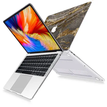Caso de Laptop Macbook Pro Ar 11 12 13 15 16 Mármore Caderno de Capa Dura, M1 Chip A2289 A2251 Toque ID A2179 A2337 A2338