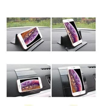 Painel do carro de Não-deslizamento do Tapete de Silicone Montagem de Telefone de Suporte Almofada Dobrável para iPhone Samsung Mobile Tablet