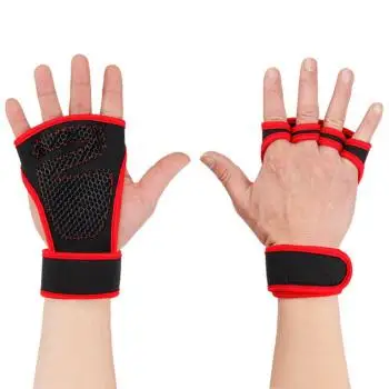 Novo 1 Par De Levantamento De Peso, Luvas De Treinamento Mulheres Homens Fitness Esportes De Construção Do Corpo De Ginástica Apertos Ginásio De Mão Palm Protetor De Luvas
