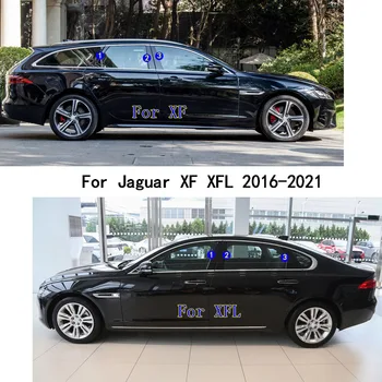 Para a Jaguar XF XFL 2016-2021 Carro, Material do PC Pilar Pós Tampa do Porta Guarnição da Janela Black Piano Molde Adesivo da Placa