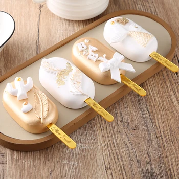 Acrílico cakesicle sorvete varas Personalizado Palitos de Aniversário Cumpleanos do Chuveiro de Bebê Cozimento decoração Personalizada nomes