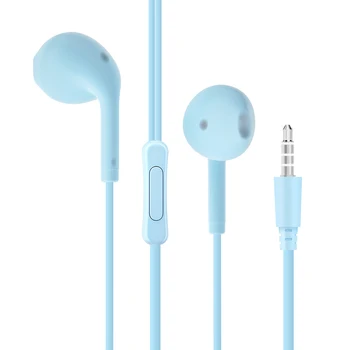 Candy Colors Fones de ouvido Fones de ouvido Com Microfone de 3,5 mm Em-Ear Fone de ouvido com Fio Estéreo de Fones de ouvido Para IOS, Android Smartphones