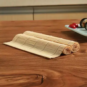 Bambu Sistema de Sushi Tapete antiaderente Sushi de Rolamento de Rolo da Mão do Criador de Sushi Ferramentas Onigiri Arroz Rolos de Bambu para Cozinhar Acessórios