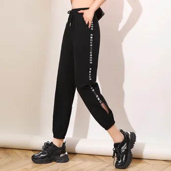 HLBCBG 2021 Verão Harajuku Corredores Harém calças de Moletom Mulheres Calças Mais o Tamanho de Cintura Alta, Calças de Streetwear coreano Casual Calça