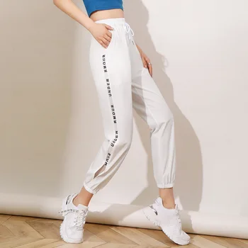 HLBCBG 2021 Verão Harajuku Corredores Harém calças de Moletom Mulheres Calças Mais o Tamanho de Cintura Alta, Calças de Streetwear coreano Casual Calça
