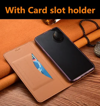 Genuíno Couro Estojo Case Capa Suporte do Cartão de Bolso Para Xiaomi Poco X3 NFC/Xiaomi POCO F2 Pro/Xiaomi POCOphone F1 Casos de Telefone de