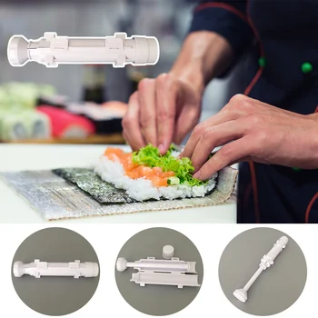 Cozinha japonesa de Arroz Bola Molde Ferramenta Portátil de Sushi Maker Bazuca Sushi Molde para uso Doméstico, Cozinha Parte Conveniente