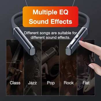 EARDECO EQ Efeito de Som Bluetooth Fone de ouvido Sport de Graves sem Fio, fones de ouvido dos Auscultadores hi-fi Fone de ouvido Estéreo com Microfone TF 80h