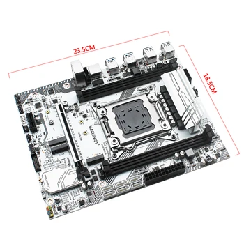 X99 placa-Mãe LGA 2011-3 Kit com Xeon E5 2678 V3 CPU 16GB(2*8GB) DDR4 ECC REG memória RAM 2133MHZ MATX wi-FI NVME M. 2 SSD