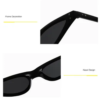 LeonLion 2021 Retro Pequeno Triângulo Óculos De Sol Das Mulheres Da Marca Clássico Arroz De Design De Unhas Olho De Gato Vintage Óculos Luneta De Soleil